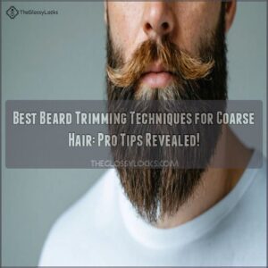 best beard trimming techniques for coarse hair