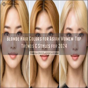 blonde hair colors for asian women