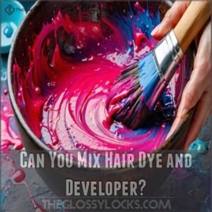 can you mix hair dye and developer