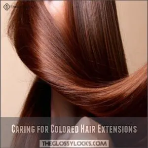 Caring for Colored Hair Extensions