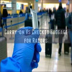 Carry-on Vs Checked Baggage for Razors