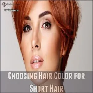 Choosing Hair Color for Short Hair