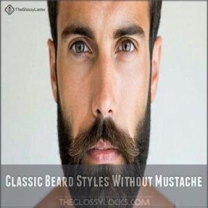 Classic Beard Styles Without Mustache