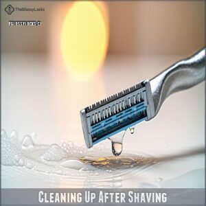 Cleaning Up After Shaving