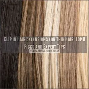 clip in hair extensions for thin hair