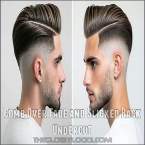 Comb Over Fade and Slicked Back Undercut