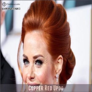 Copper Red Updo