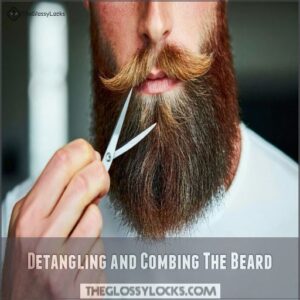 Detangling and Combing The Beard