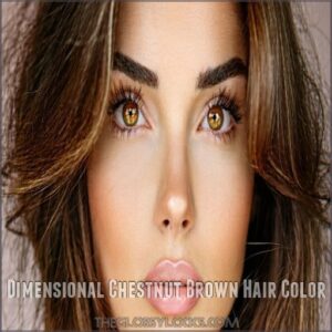 Dimensional Chestnut Brown Hair Color