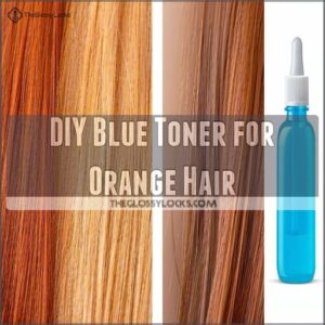 DIY Blue Toner for Orange Hair