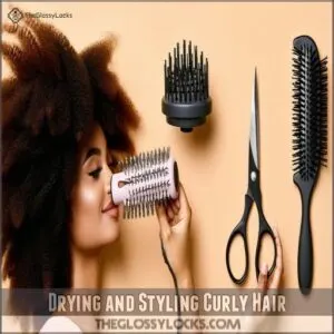 Drying and Styling Curly Hair