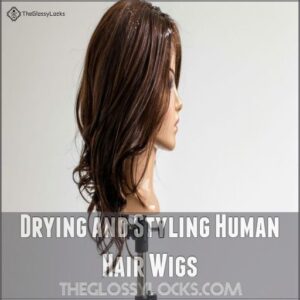 Drying and Styling Human Hair Wigs