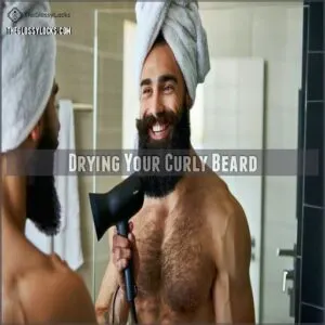 Drying Your Curly Beard