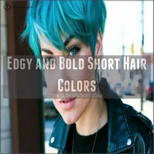 Edgy and Bold Short Hair Colors