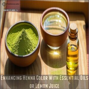 Enhancing Henna Color With Essential Oils or Lemon Juice