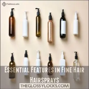 Essential Features in Fine Hair Hairsprays