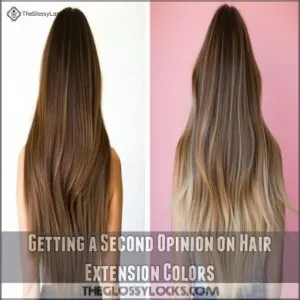 Getting a Second Opinion on Hair Extension Colors