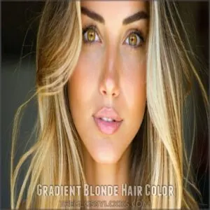 Gradient Blonde Hair Color