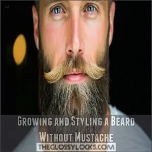 Growing and Styling a Beard Without Mustache