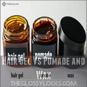 Hair Gel Vs Pomade and Wax