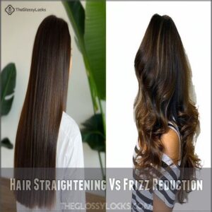 Hair Straightening Vs Frizz Reduction