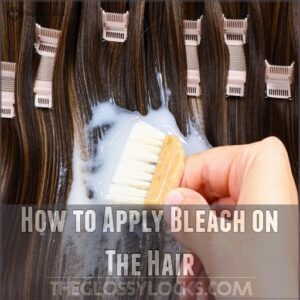 How to Apply Bleach on The Hair