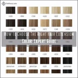 how to choose the right hair extension color