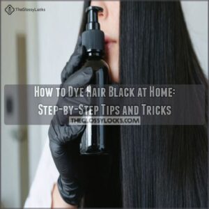 how to dye hair black at home