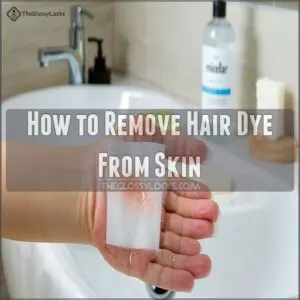 How to Remove Hair Dye From Skin