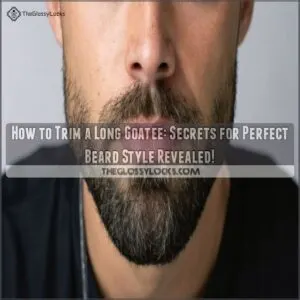 how to trim a long goatee