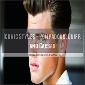 Iconic Styles - Pompadour, Quiff, and Caesar