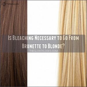 Is Bleaching Necessary to Go From Brunette to Blonde