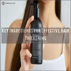 Key Ingredients for Effective Hair Thickening