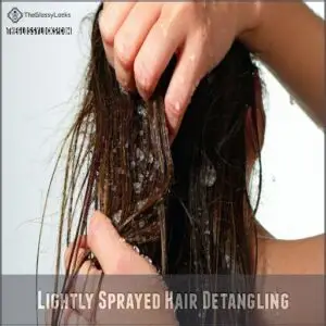 Lightly Sprayed Hair Detangling