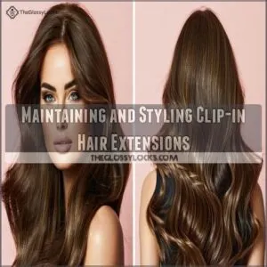 Maintaining and Styling Clip-in Hair Extensions