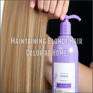 Maintaining Blonde Hair Color at Home