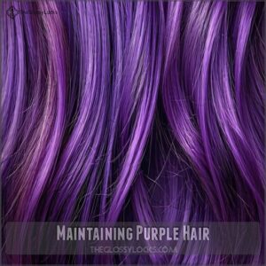 Maintaining Purple Hair