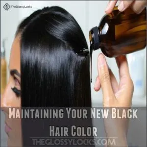 Maintaining Your New Black Hair Color