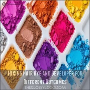 Mixing Hair Dye and Developer for Different Outcomes