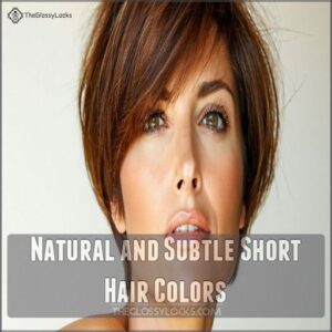 Natural and Subtle Short Hair Colors