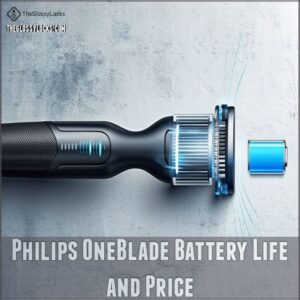 Philips OneBlade Battery Life and Price