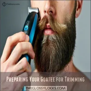 Preparing Your Goatee for Trimming