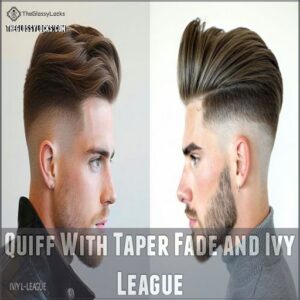 Quiff With Taper Fade and Ivy League