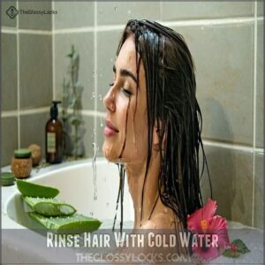 Rinse Hair With Cold Water