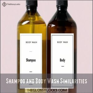 Shampoo and Body Wash Similarities