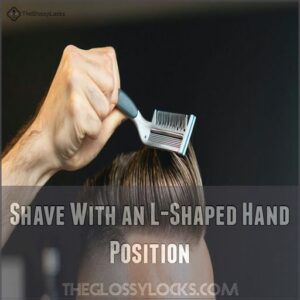 Shave With an L-Shaped Hand Position