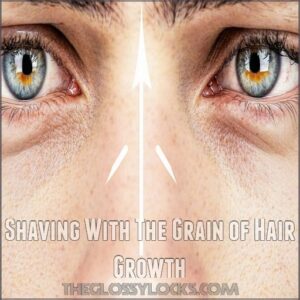 Shaving With The Grain of Hair Growth