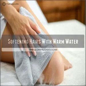 Softening Hairs With Warm Water