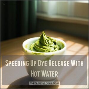 Speeding Up Dye Release With Hot Water Speeding Up Dye Release With Hot Water
