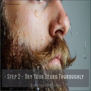 Step 2 – Dry Your Beard Thoroughly